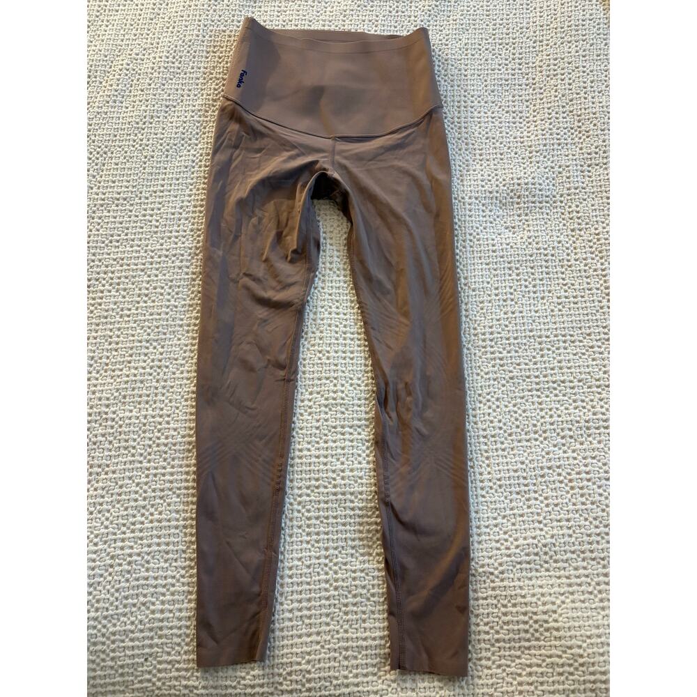 Fanka Body Sculpt Reversible Leggings Taupe Mushroom High Compression Small